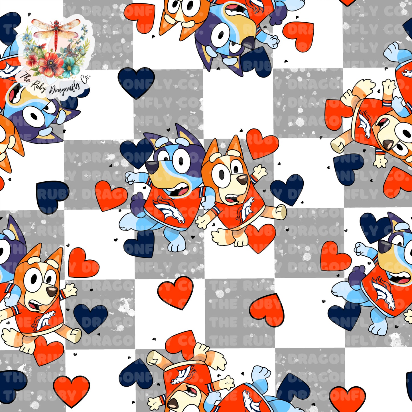 Bronco/Blue Dog Mashup Check