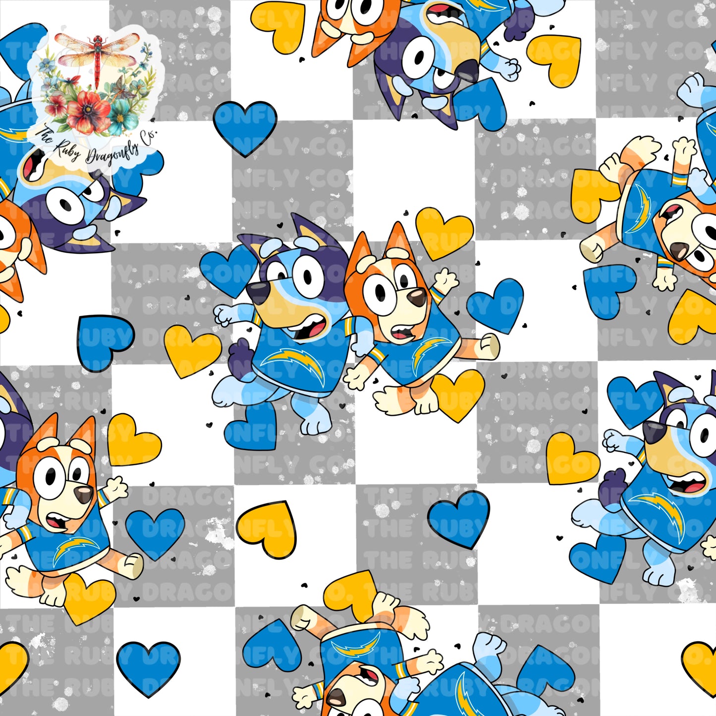 Charger/Blue Dog Mashup Check
