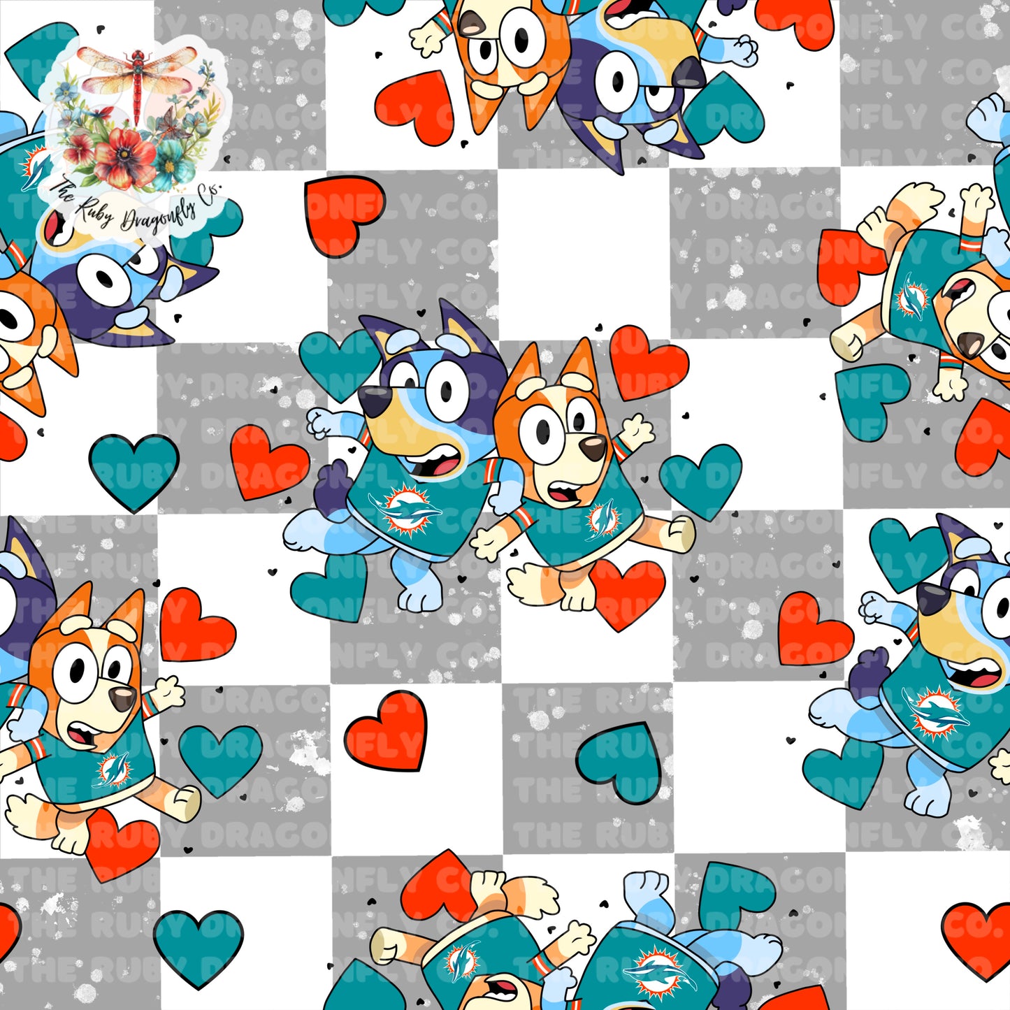 Dolphins/Blue Dog Mashup Check