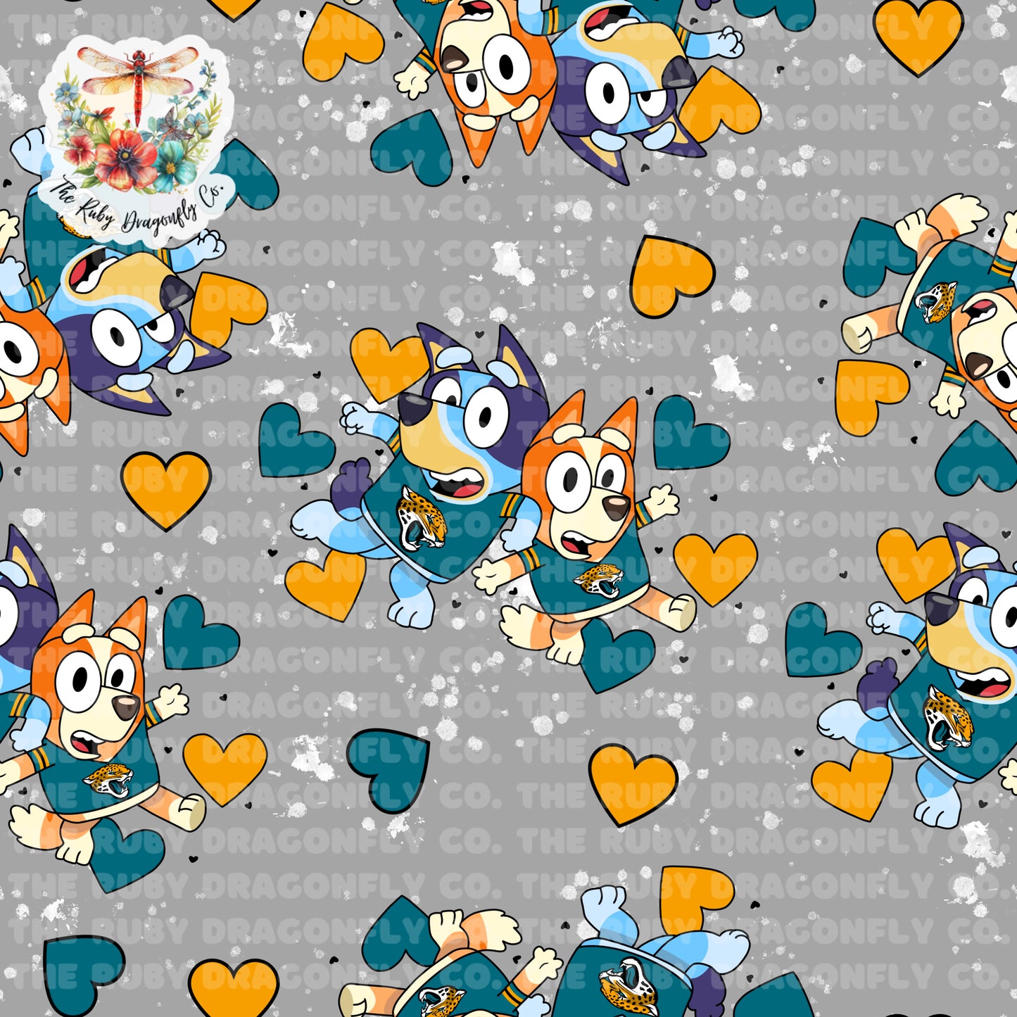 Jaguars/Blue Dog Mashup Gray