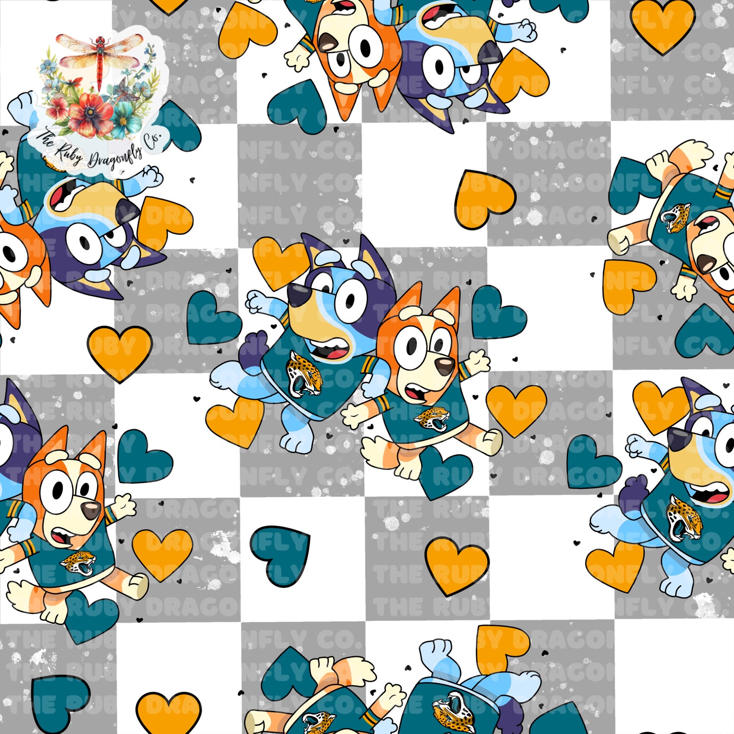 Jaguars/Blue Dog Mashup Check