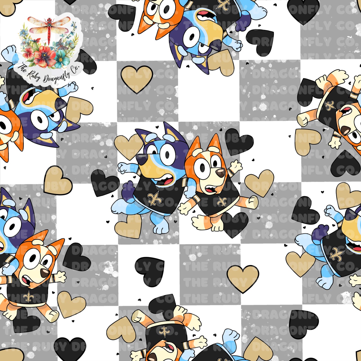 Saints/Blue Dog Mashup Check