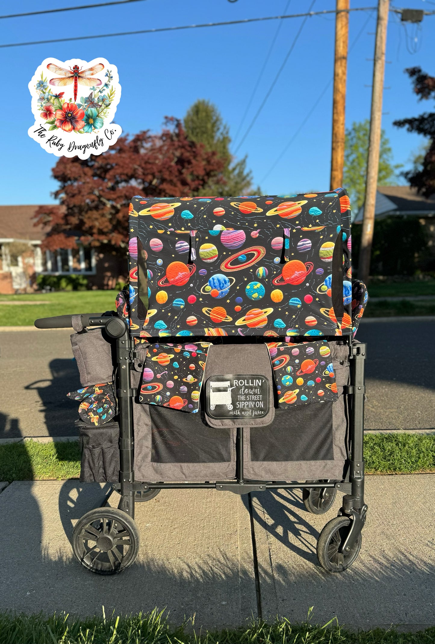 Custom Full Canopy with Mesh Sides and Shades