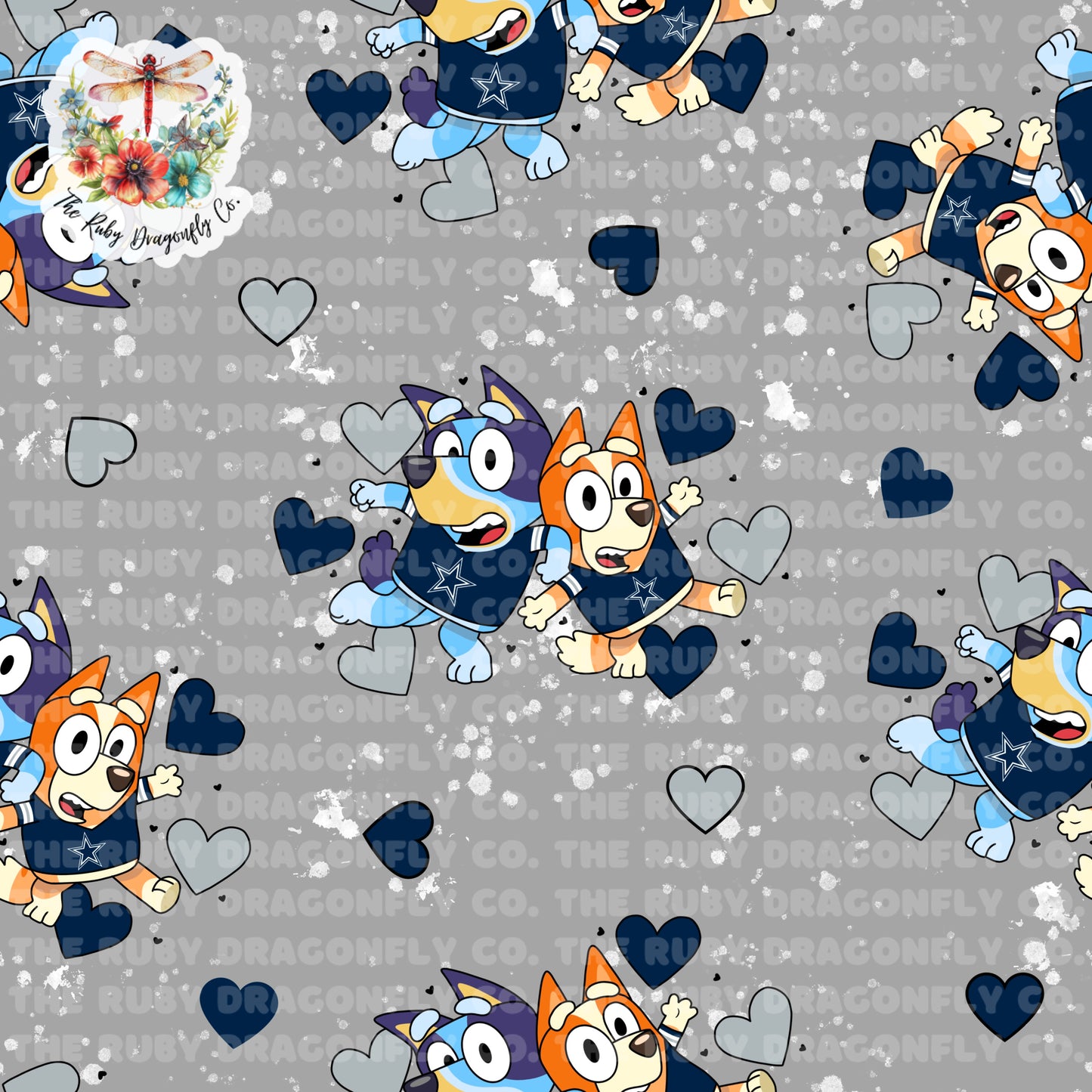 Cowboy/Blue Dog Mashup Gray