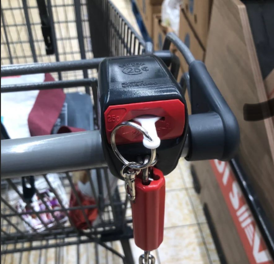 Cart Key with Keychain