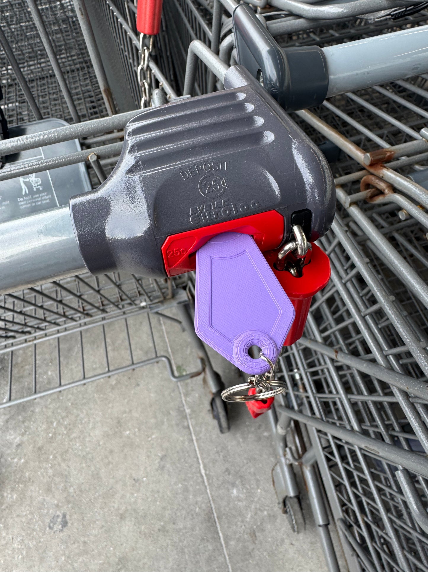 Supermarket Cart Key