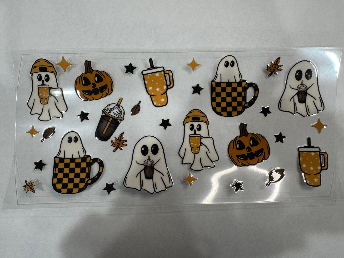 Beanie Ghostie with Coffee