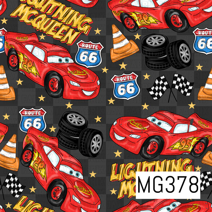 Racing Car Black Checkered