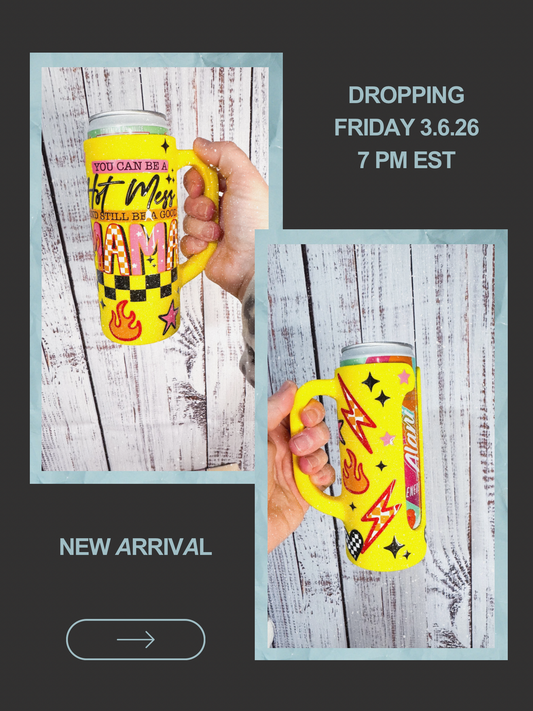 Hot Mess Mama Can Holder