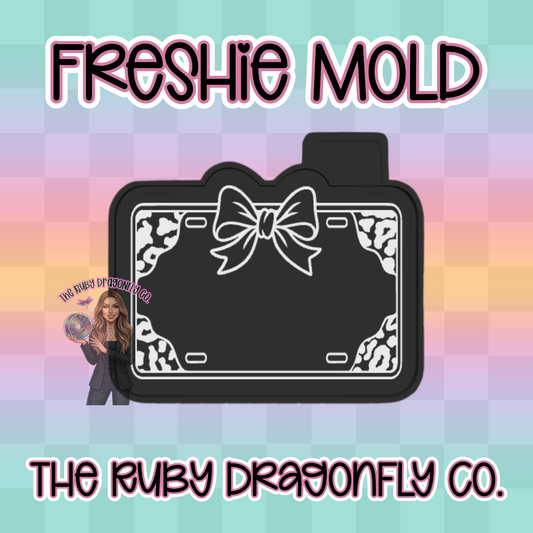Leopard Print License Plate Silicone Mold