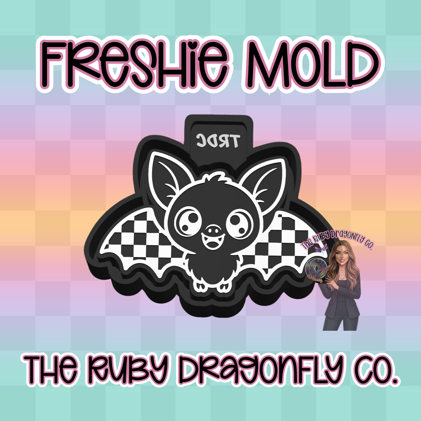 Checkered Batty Mold