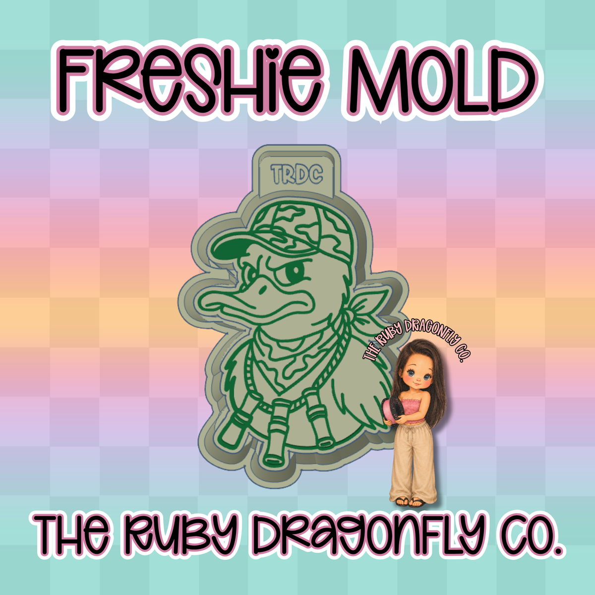 Camo Duck with Attitude Silicone Mold