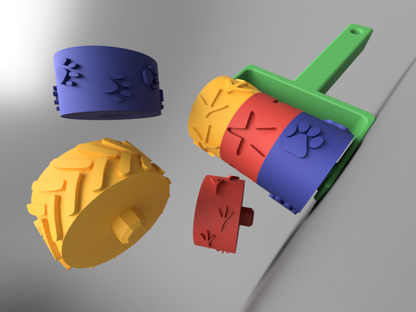 Sand Roller with Interchangeable Prints
