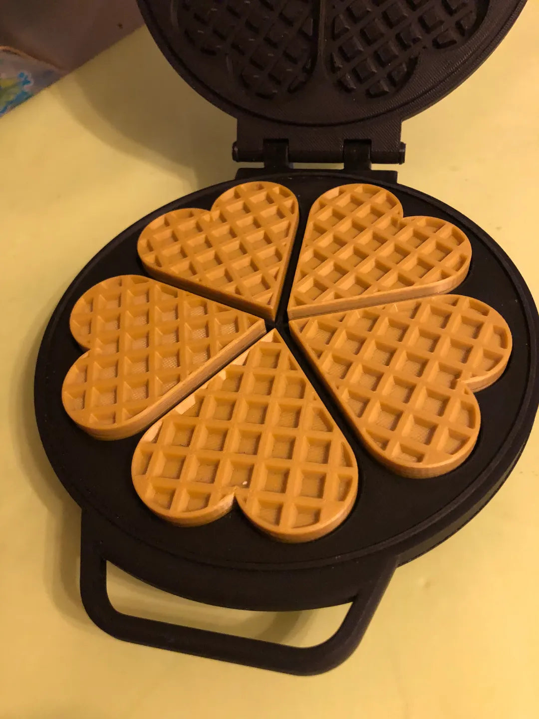 Waffle Maker with Waffles