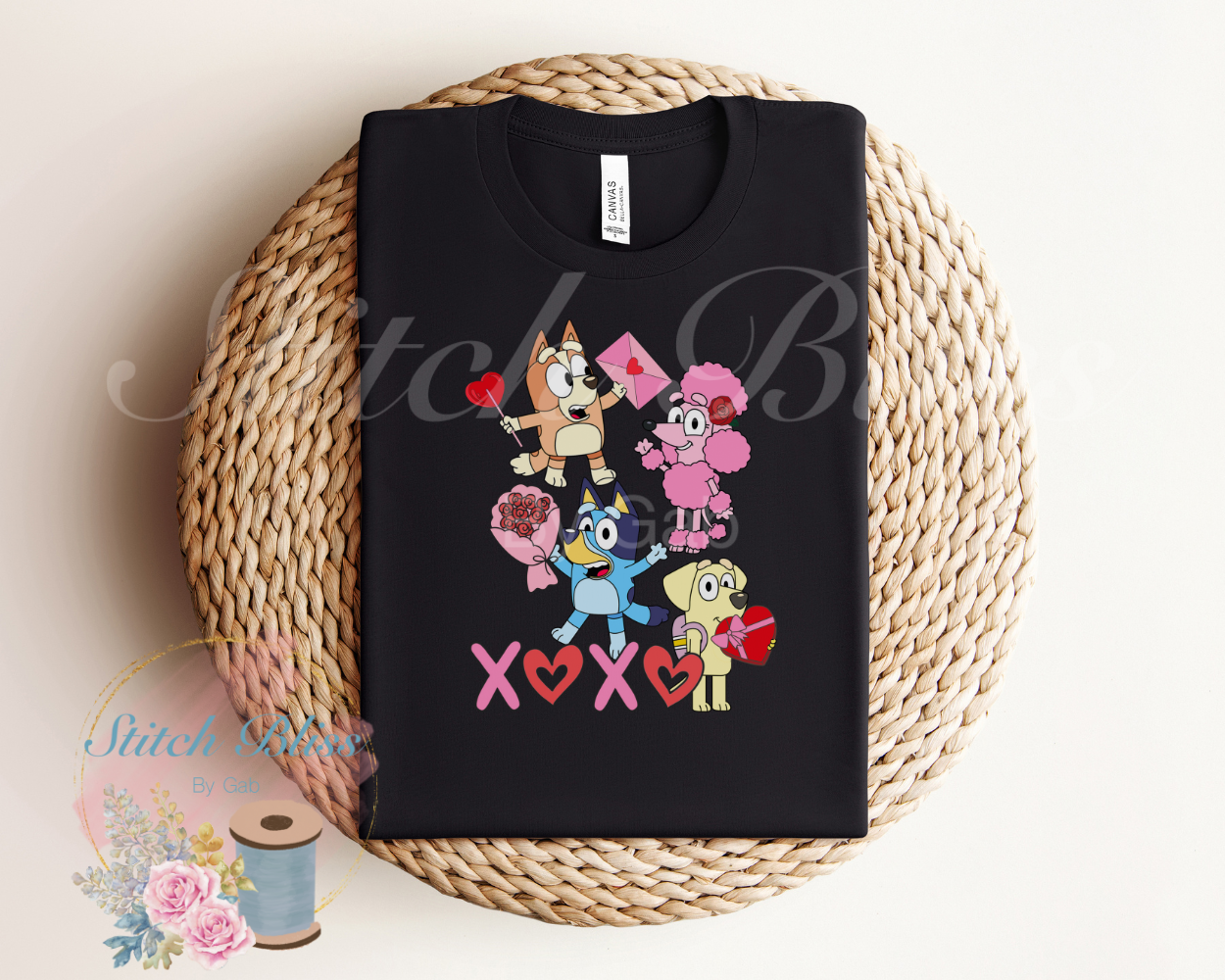 Blue Dog Valentine's Tee