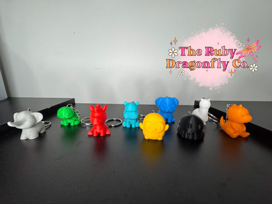 Animal keychain package fillers