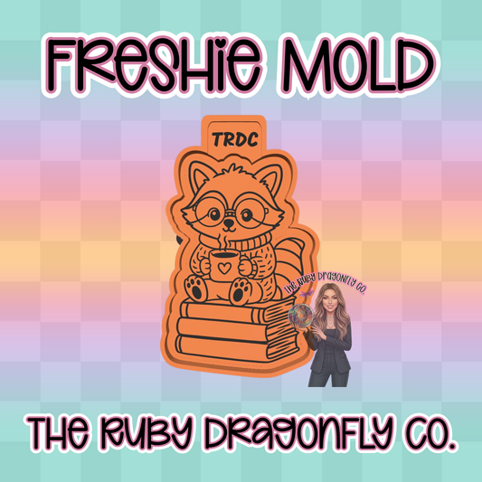 Fall Bookish Raccoon Mold