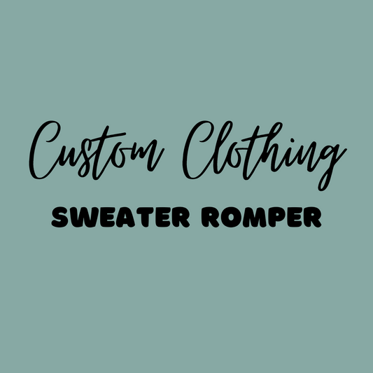 Custom Sweater Romper