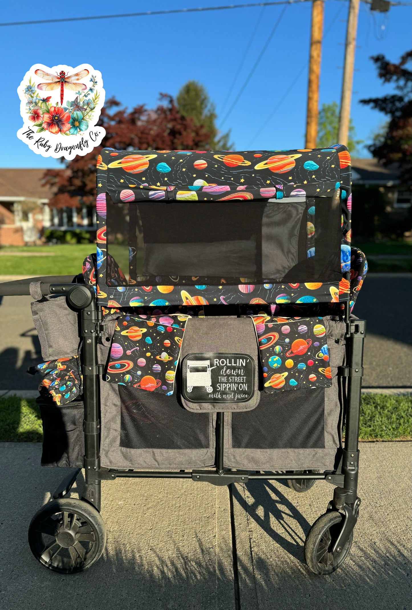 Custom Full Canopy with Mesh Sides and Shades