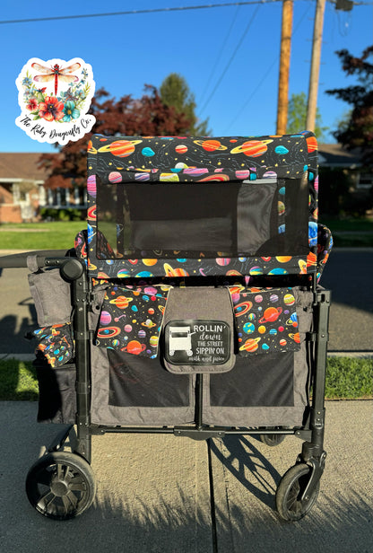 Custom Full Canopy with Mesh Sides and Shades