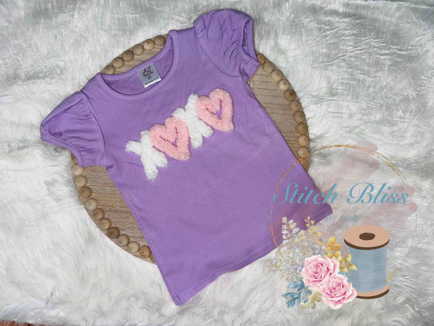 XOXO Embroidered Shirt 3T