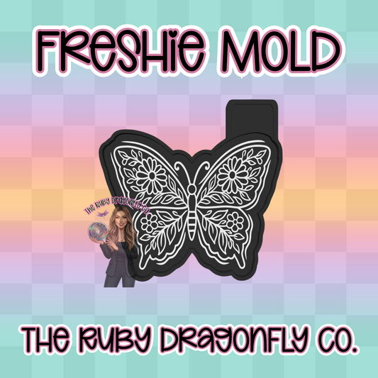 Floral Butterfly Silicone Mold