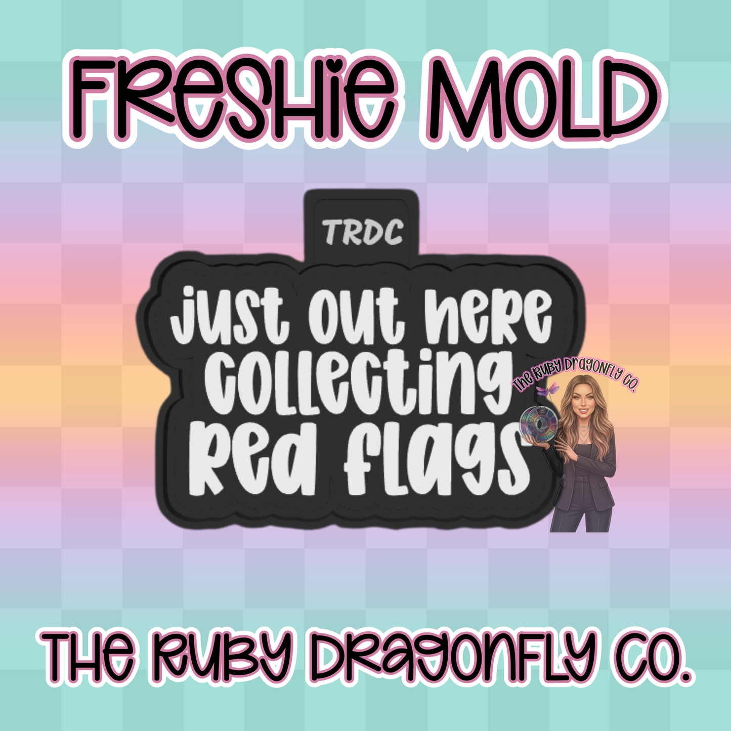 Collecting Red Flags Silicone Mold