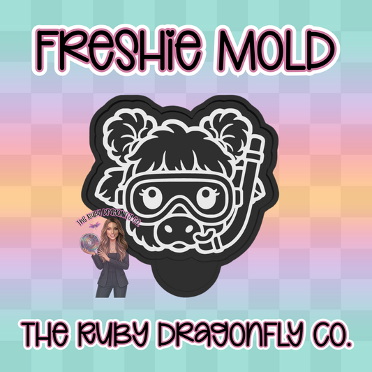 Scuba Highland Cow Silicone Mold
