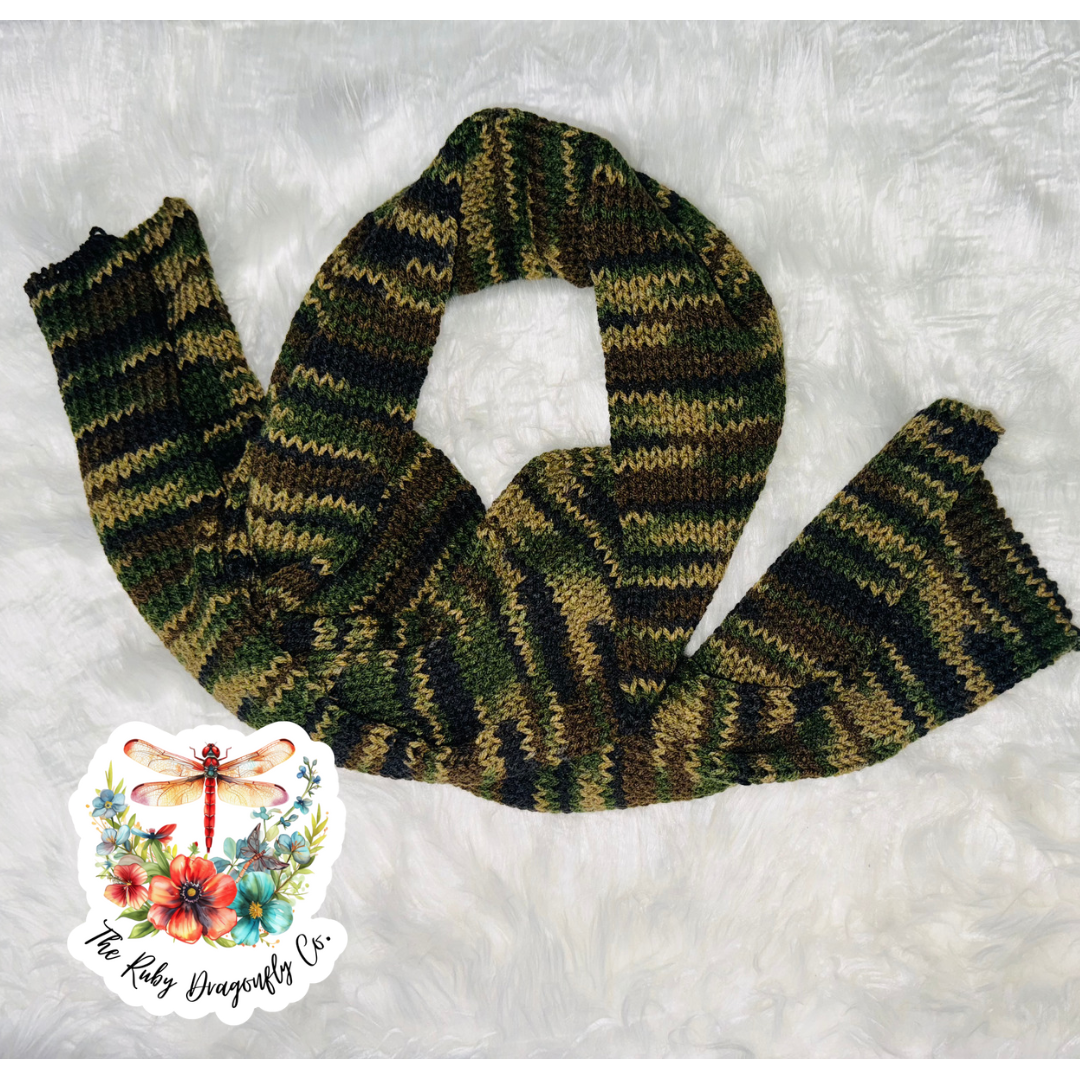 Camo Knit Scarf