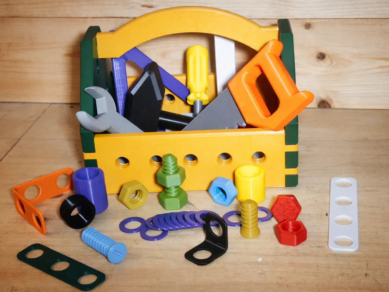 Toolbox with All Tools and Screws