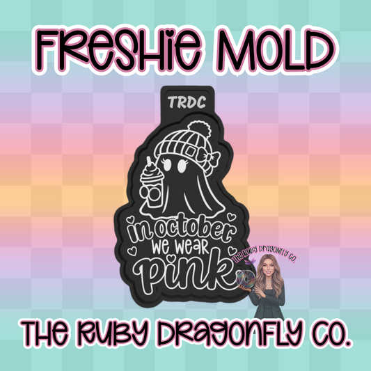 In October We Wear Pink Silicone Mold