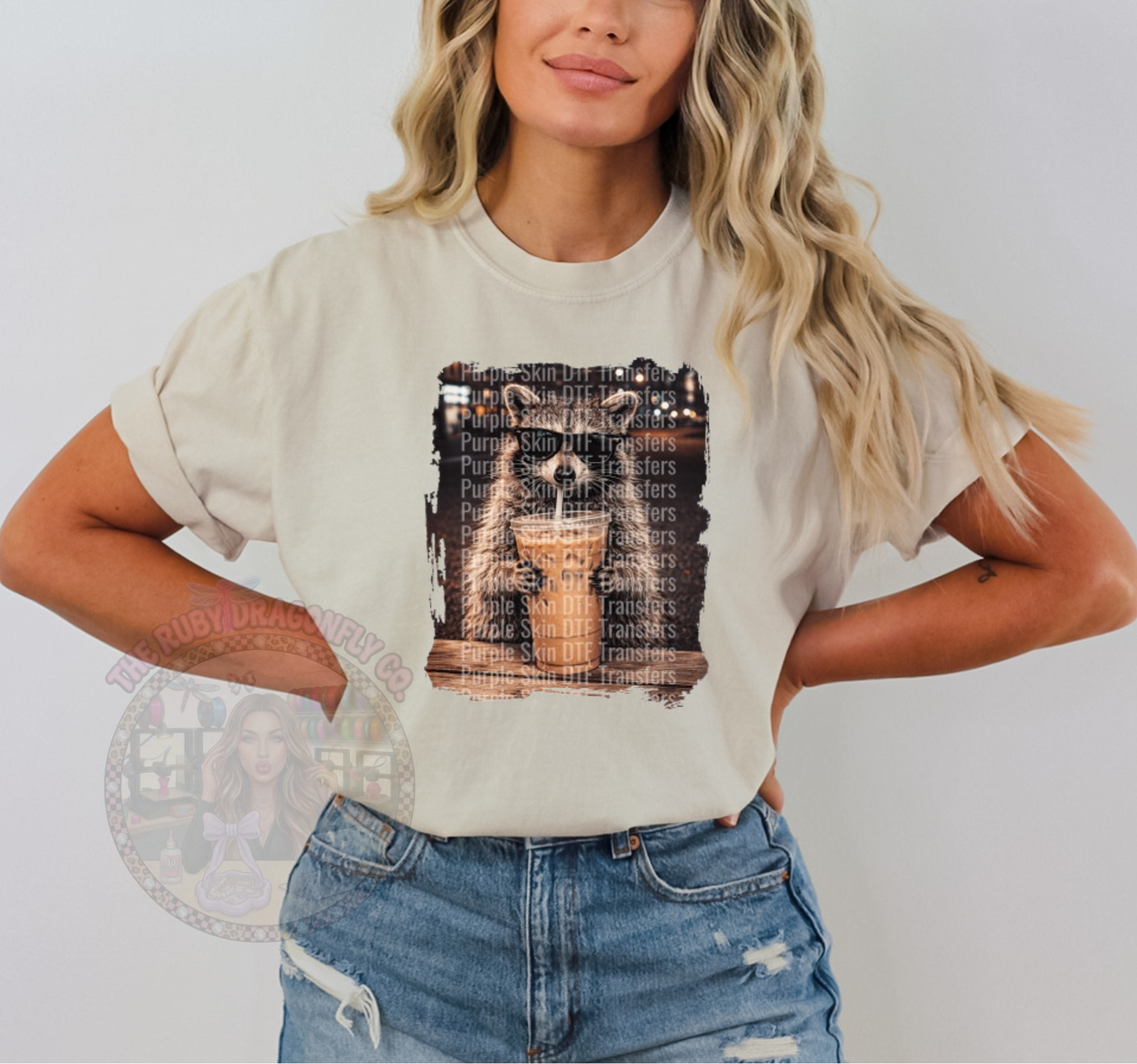Raccoon with Coffee