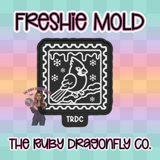 Winter Cardinal Stamp Silicone Mold
