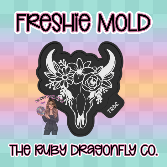 Flower Skull Silicone Mold