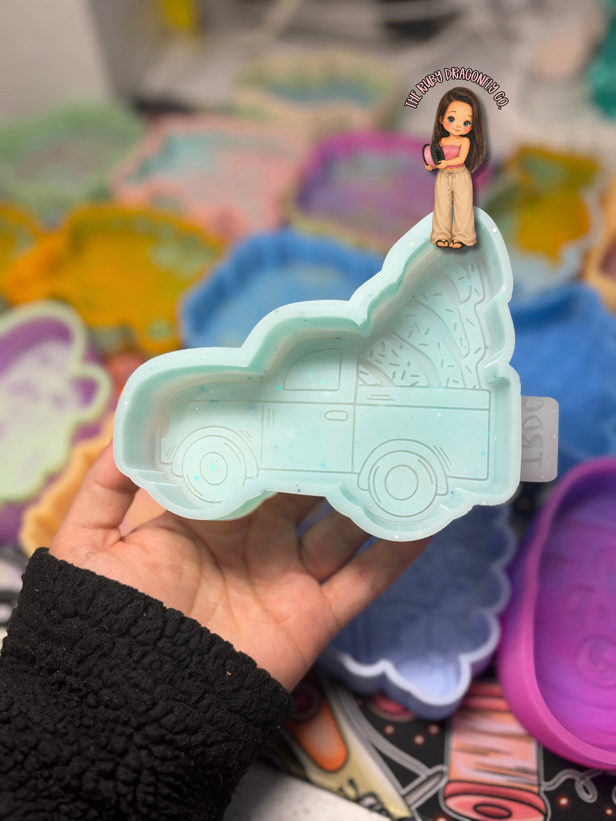 Christmas Tree Truck RTS silicone mold