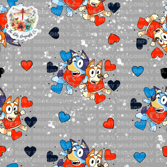 Bears/Blue Dog Mashup Gray