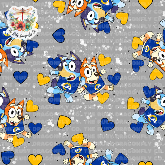 Rams/Blue Dog Mashup Gray