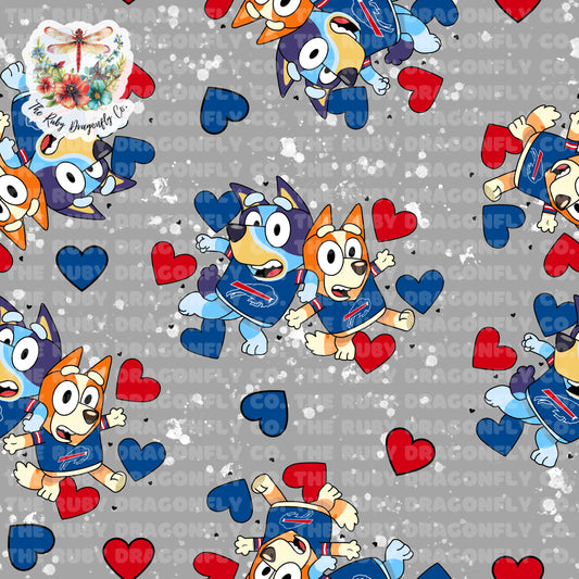 Bills/Blue Dog Mashup Gray