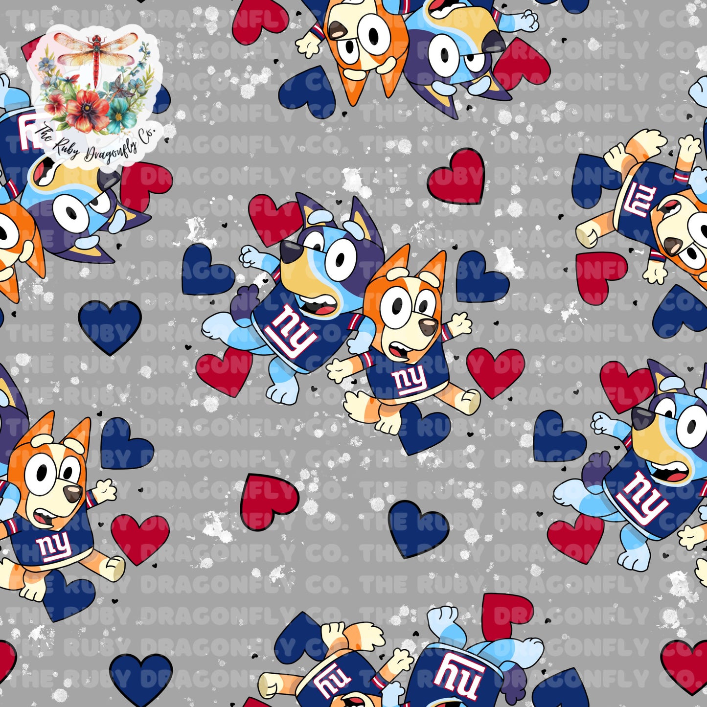 Giants/Blue Dog Mashup Gray