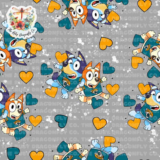 Jaguars/Blue Dog Mashup Gray