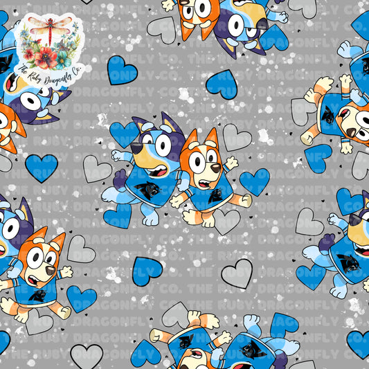 Panthers/Blue Dog Mashup Gray