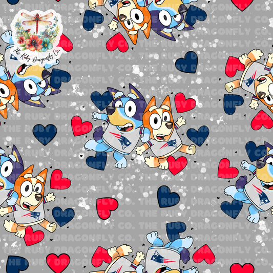 Patriot/Blue Dog Mashup Gray
