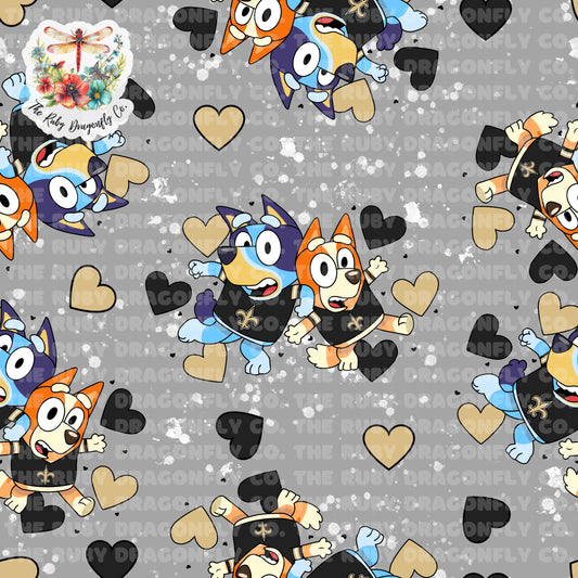 Saints/Blue Dog Mashup Gray
