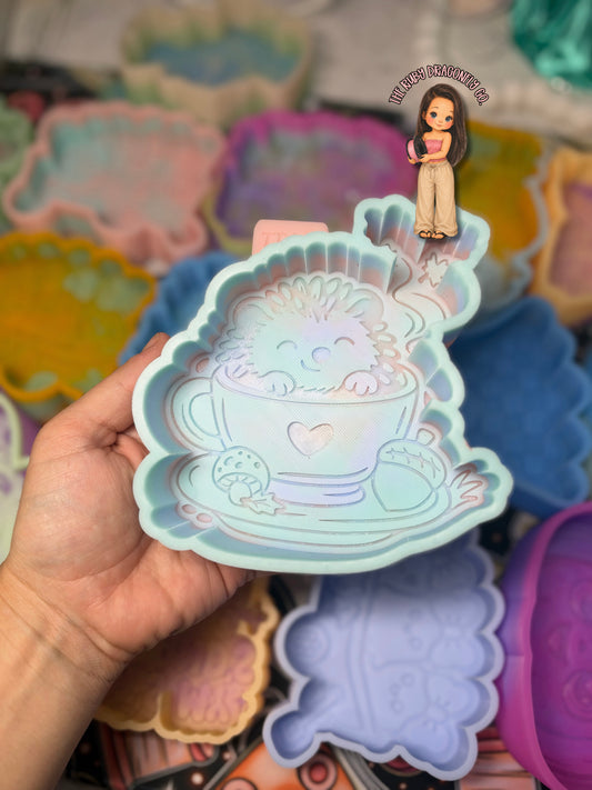 Teacup Hedgehog RTS silicone mold