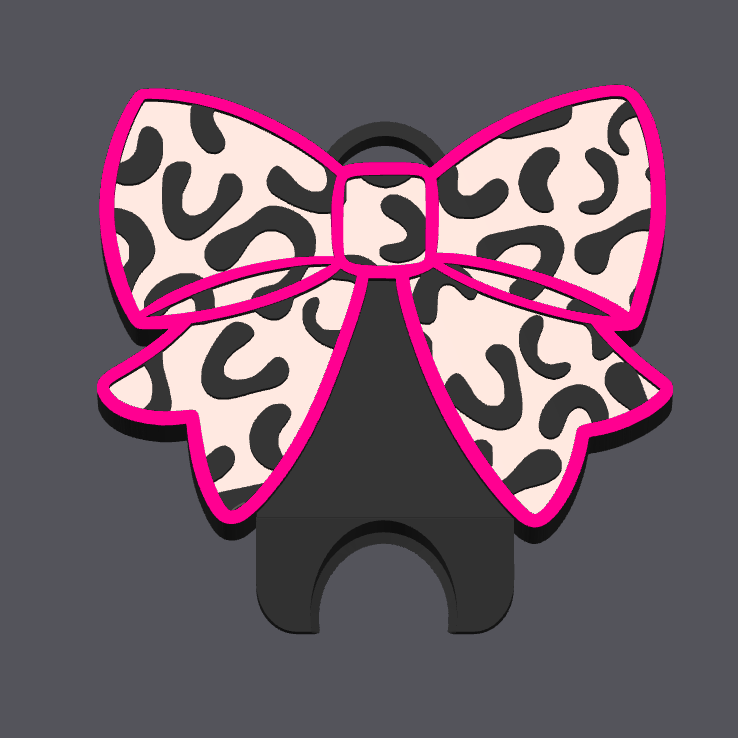 Leopard Bow Can Nail Saver