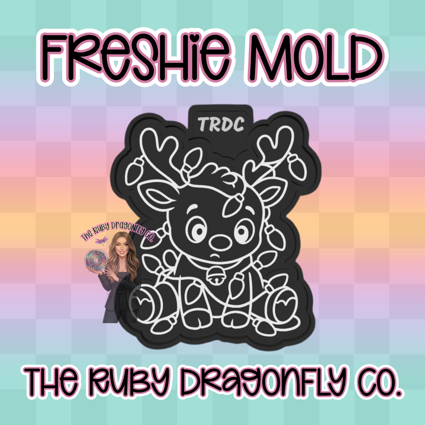Reindeer Tangles Silicone Mold