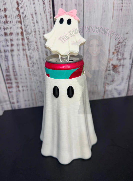 Ghost can sleeve and topper