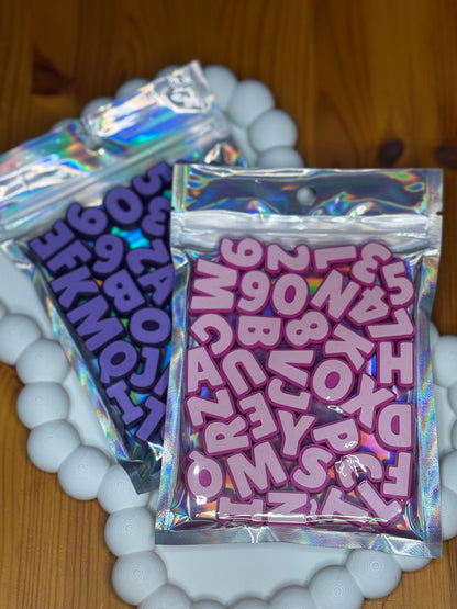 Horizontal Chunky Letters and Numbers