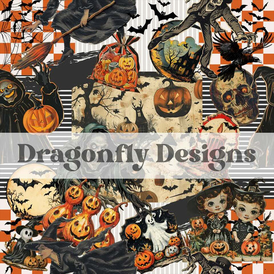 Vintage Halloween Collage