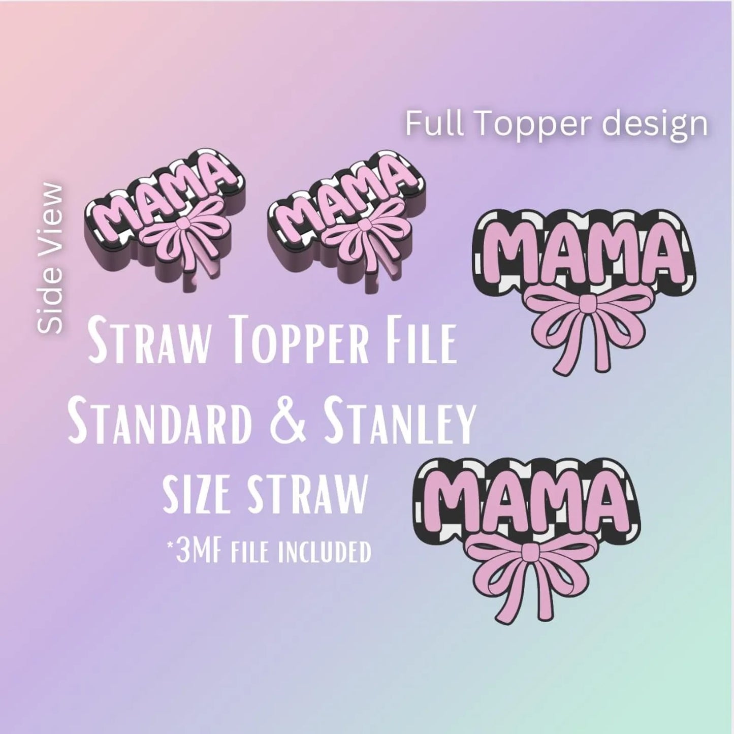Mama bow topper